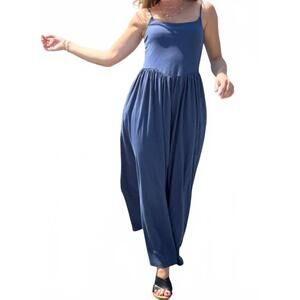 NEW BOBI drop waist dress in pacific blue